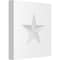 Ekena Millwork Standard Sedgwick Star Rosette With Square Edge, 6"W x 6"H x 3/4"P ROSP060X060X075SDG06 - alternate 1
